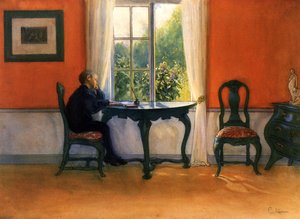 休日の読書 作： Carl Larsson